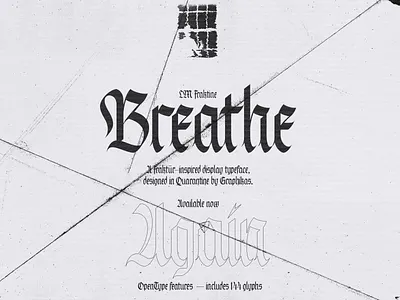 Fraktine Typeface Available - Free font trial blackletter blackletters branding editorial design fraktur graphicdesign identity design logo print design type typeface typography