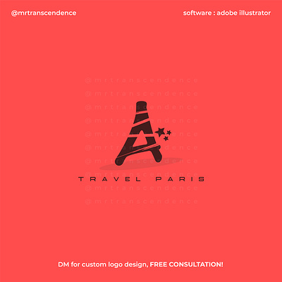 Travel Paris Logo Design clean logo iconmark logo design minimalist logo design professional logo simple unique logo