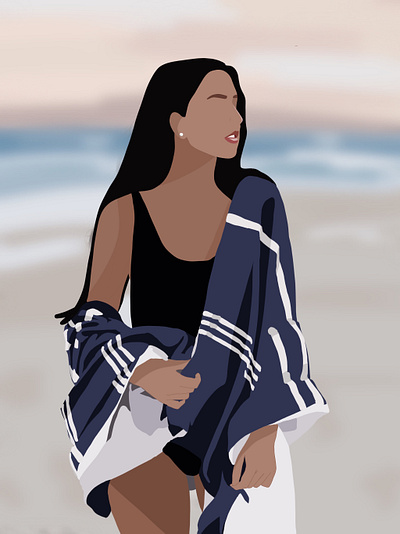 Beachy Kinda Day design digital illustration digitalart flat illustration ipadproart procreate vector