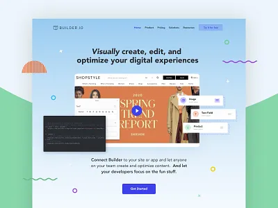 Builder Landing Page landing page design saas design saas landing page saas website web web design website design