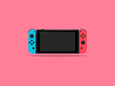 Nintendo Switch Illustration 2d art adobe illustrator card design design flat design graphic design illustration instagram nintendo nintendo switch poster side project switch vector vector art vector illustration vectorart