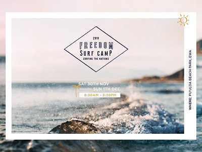 Surf Camp Flyer camp design flyer flyer artwork flyer design graphic design surf surfing