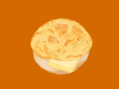 Pineapple Bun bakery bread bun chinese chinese food drawing hong kong illustration ipad pineapple procreate sketch