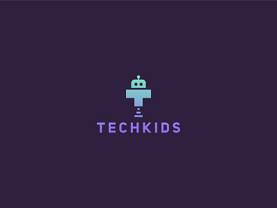 Techkids - Technology Toy Store bot bot logo brand branding branding design branding designer children daily logo challenge daily logo design kid kids logo logo a day logotype logotypedesign robot tech tech logo technology toy store