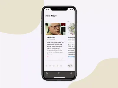 ReadWiki - Navigating the article animation interaction mobile mobile design mobile ui navigation prototype ui