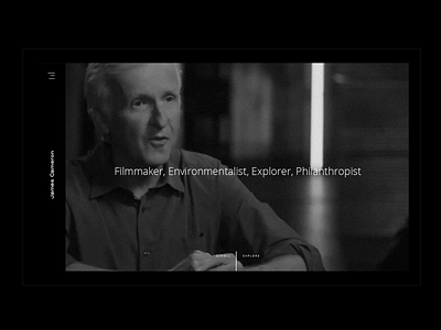 James Cameron Concept clean design interactive james cameron modern ui web webdesign website