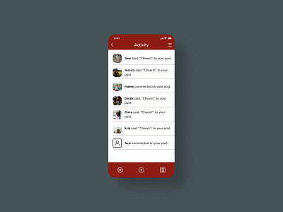 Activity Feed dailyui