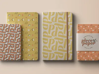 Piece of Paper - Notebooks logo notebook orange pattern stationery store yellow