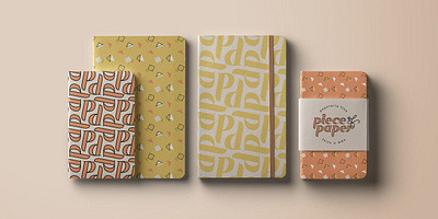 Piece of Paper - Notebooks logo notebook orange pattern stationery store yellow