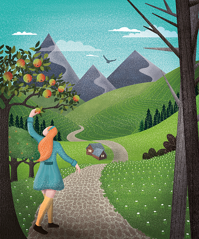 Valley of extraordinary flavors adam and eve adobe photoshop adobe photoshop illustration children book illustration childrens book art childrens book illustrations dreamland illustration illustration art illustrator kidlit kidlitart kidlitartist landscape illustration landscape illustrator photoshop illustration photoshop illustrator storyboard artist women illustration women in illustration