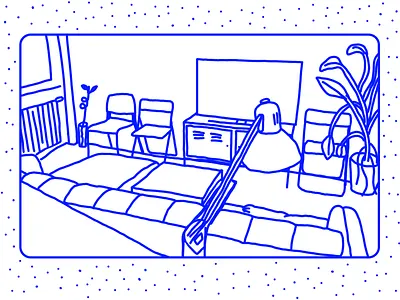 ODA animation blue fun illustraion illustration illustrator motion room