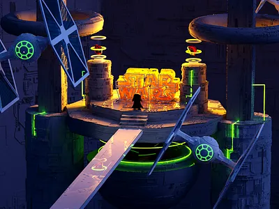 SW-BETA c4d design illustration