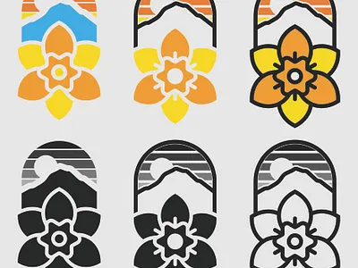 Rainier Daffodils branding design logo logo design vector