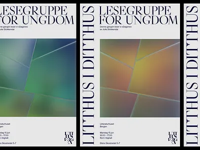 Litteraturhuset Bergen bergen blender blender3d cycles cycles render cyclesrender grid norway pattern poster poster a day poster art poster design typogaphy