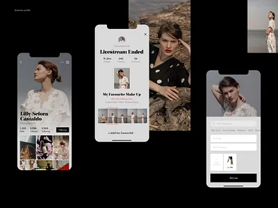 Beyou App - Streamer Profile antique app beauty streaming app