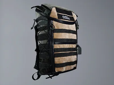 Adidas Backpack 032c 3d modeling 3dsmax adidas backpack fashion photoshop render texturing visualization