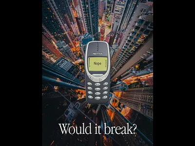 Ode to Old Indestructible Phones adobe illustrator adobe photoshop advertising nokia oldschool snake game vintage