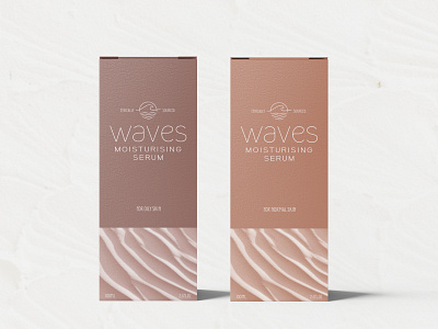 Waves affinity affinity designer beauty cosmetic logo cosmetic mockup cosmetic packaging cosmetics design ethically sourced graphic design logo logodesign neutrals packaging packaging design packaging mockup product waves