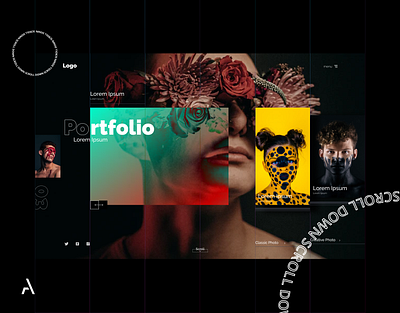 Portfolio Website for Photographer adobe app behance design dribbble illustration minimal ui ui ux uidesign uiux ux web web design web app web design web development web site webdesign website