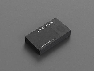 Business Card - Ntention branding business business card businesscard businesscarddesign clean design flat identity
