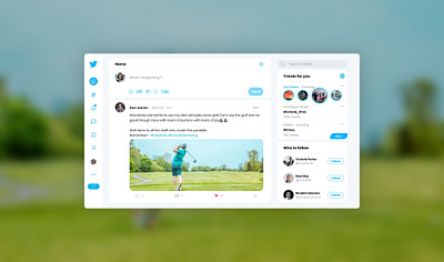 Twitter (Home page Redesign) adobe xd concept design redesign tweet twitter ui ux web web design xd