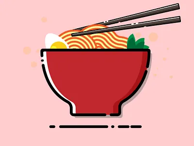 noodles bowl cartoon