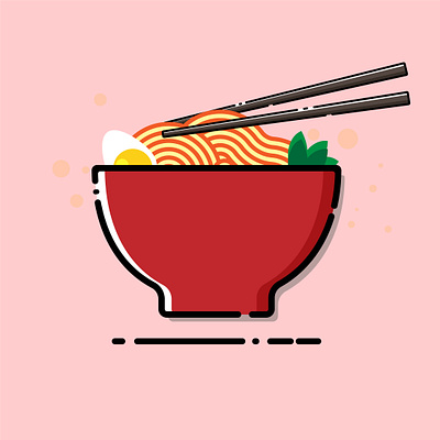 noodles bowl cartoon