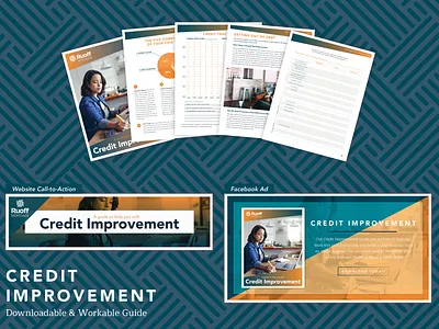 Credit Improvement Guide branding campaign campaign design design guide illustration social media typography