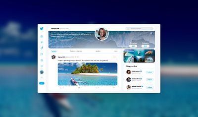 Twitter (Profile page Redesign) adobe xd concept design redesign twitter ui ux web web design xd