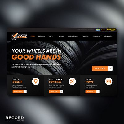 Tyrezone Website design ui ux web web design website