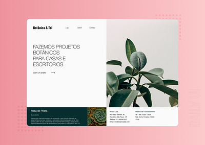 Challenge #003 botanic challenge dailyui flower landign page landing planting plants