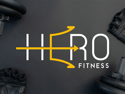 Hero Fitness Logo Design (Concept) brand identity branding design fitness gym hero identity illustration logo logo mark logodesign trident vector