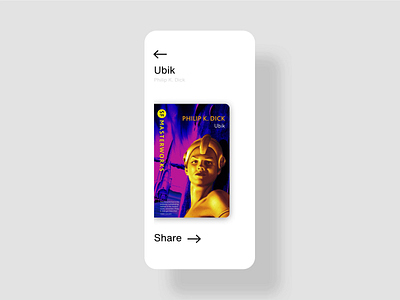 Share System - Rethinking #DailyUI - 010 3d aftereffect animated animation book clean flat minimal share sharing ubik ui