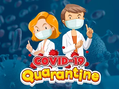 Covid- 19 Quarantine abstract branding china clean corona corona pandemic coronavirus covid 19 deathe design illustration mask quarantine stay healthy stayhome typography vector world