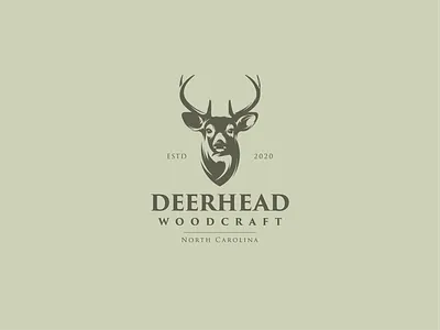 deerhead adobe illustrator deer deer head deer illustration deer logo deerhead for sale graphic design illustration logo design