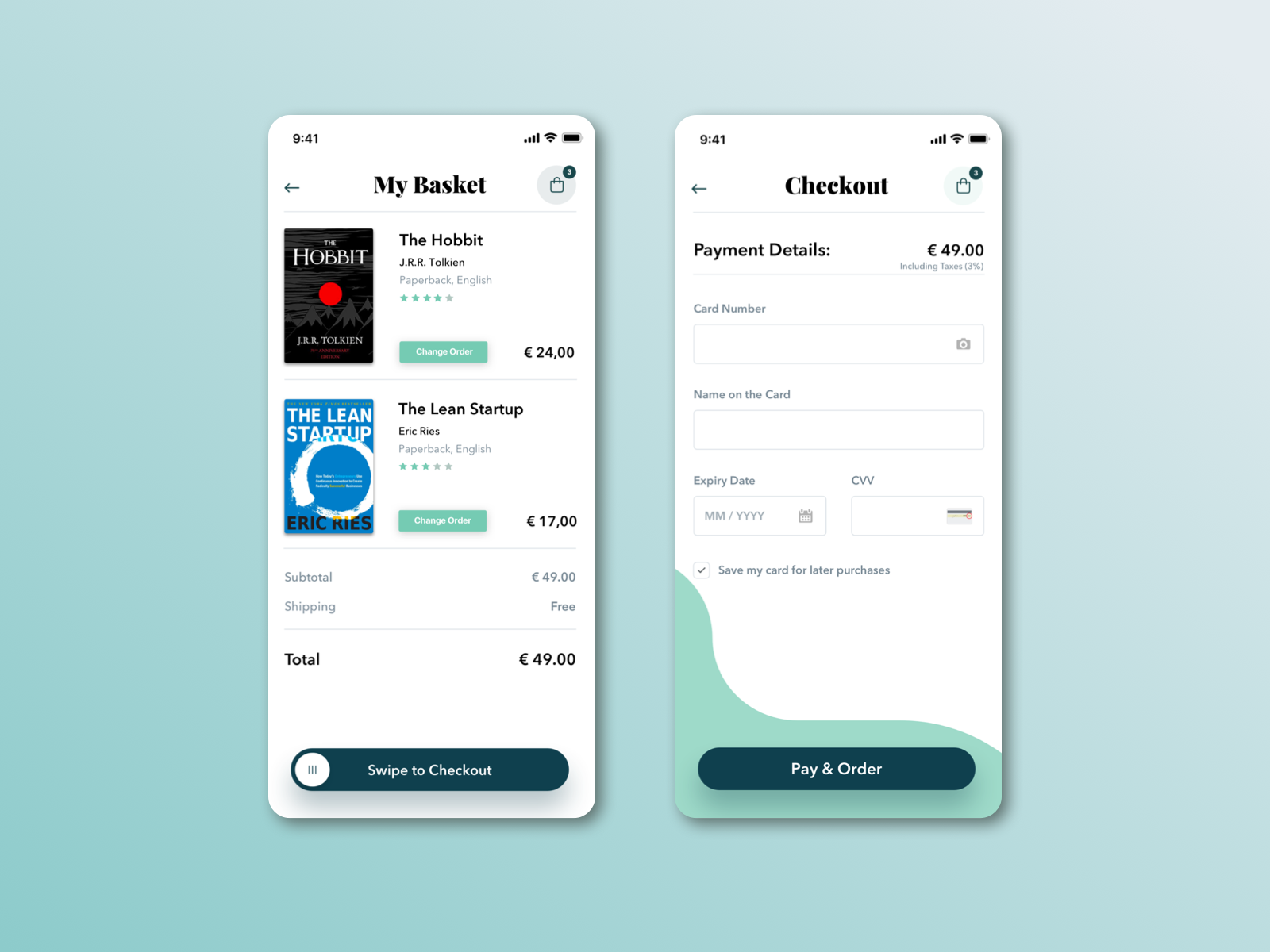 Example of Mobile App UI/UX Design