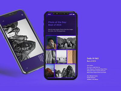 Best of 2015 #063 DailyUi Challenge app appdesign bestof dailyui dailyui063 dailyuichallenge design gradient interfacedesign photo photographer ui uidesign xd