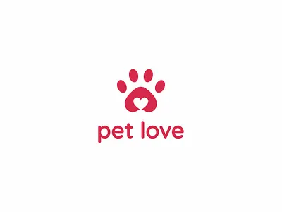 PetLove Logo branding design illustrator logo logo design logodesign logodesigner pet care pets retail store