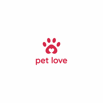 PetLove Logo branding design illustrator logo logo design logodesign logodesigner pet care pets retail store