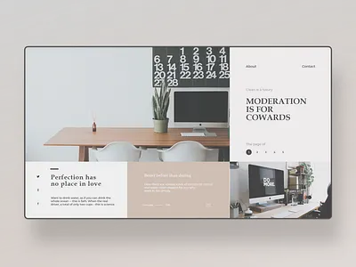 Minimalist Interior Landing Page ui ui design uidesign uiux ux web web design webdesign website website design