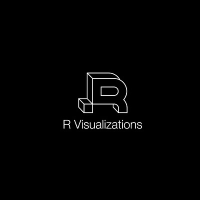 R Visualizations art branding design flat illustration illustrator logo minimal type vector