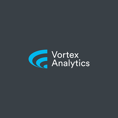 Vortex Analytics Logo art branding design flat illustration illustrator logo minimal type vector