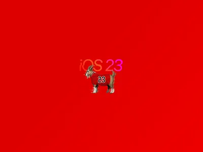 iOS23 basketball goat jordan nike the last dance vector