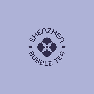 Shenzen Bubble Tea art branding design flat illustration illustrator logo minimal type vector