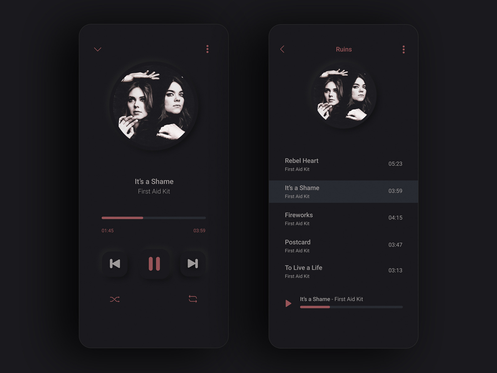 Example of Music Player
