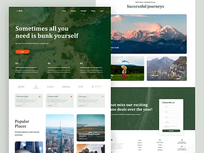 Bunk Travel Management | Ui Ux design adobexd illustrator uidesign uiux