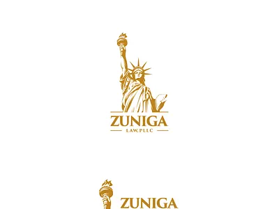 Zuniga Law PLLC adobe illustrator graphic design illustration law firm liberty logo design statue of liberty vector