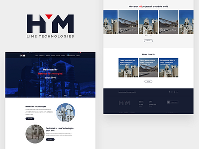 HYM Lime & Defence Technologies Website UI design hym hym defence technologies hym lime technologies hym technologies ui website website design