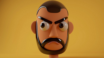 self-portrait 3d art 3d ilustration 3d modeling cinema4d