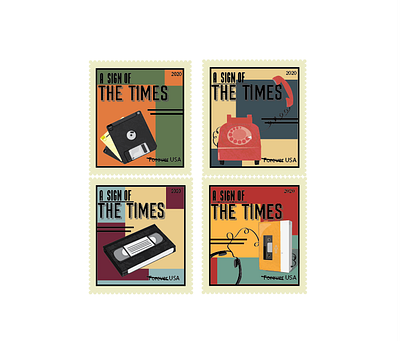 Commemorative Stamps design illustration